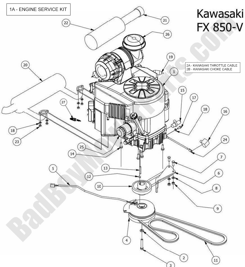 2014 Outlaw & Outlaw Extreme - Engine - Kawasaki FX850